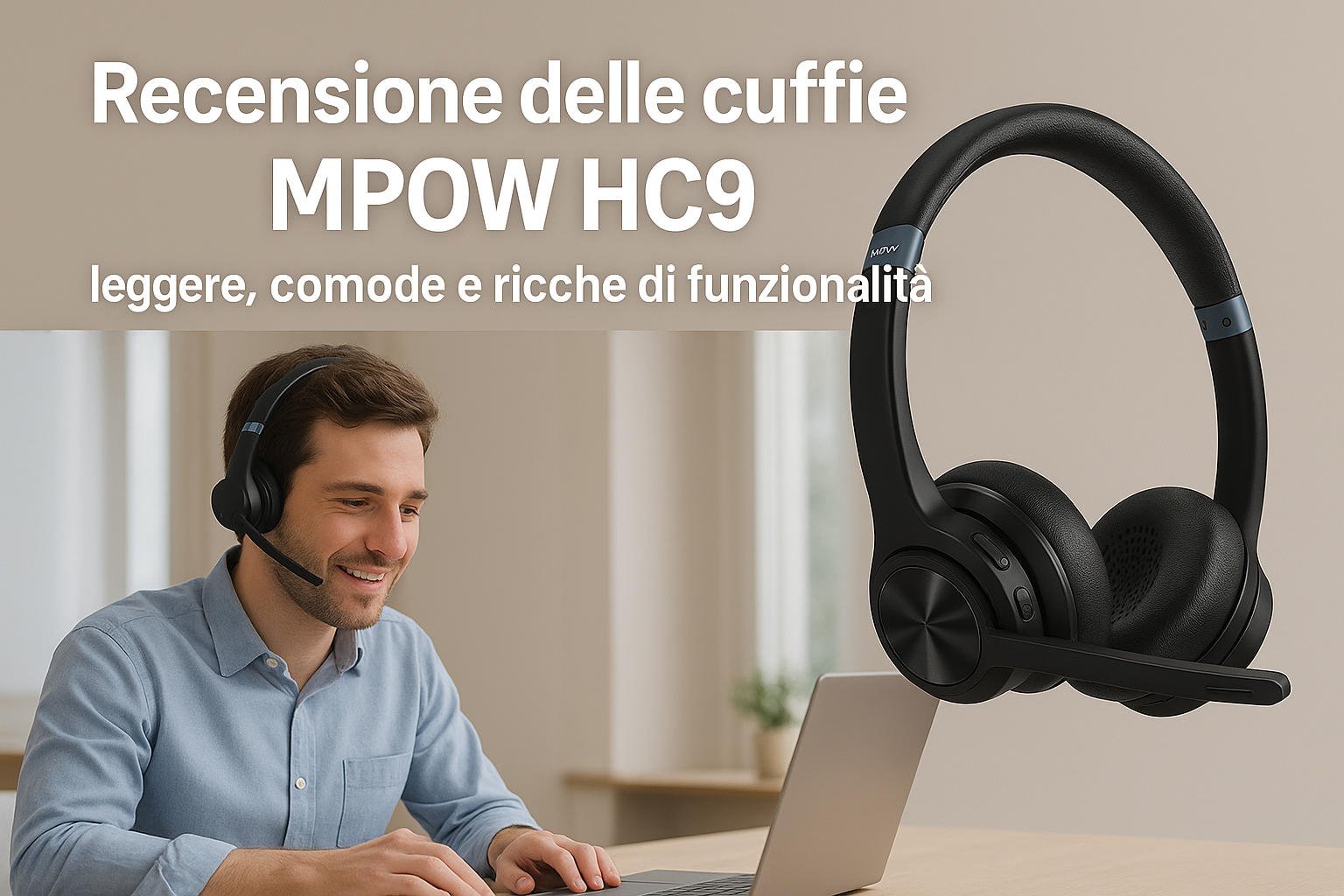 Recensione delle cuffie MPOW HC9: leggere, comode e ricche di funzionalità