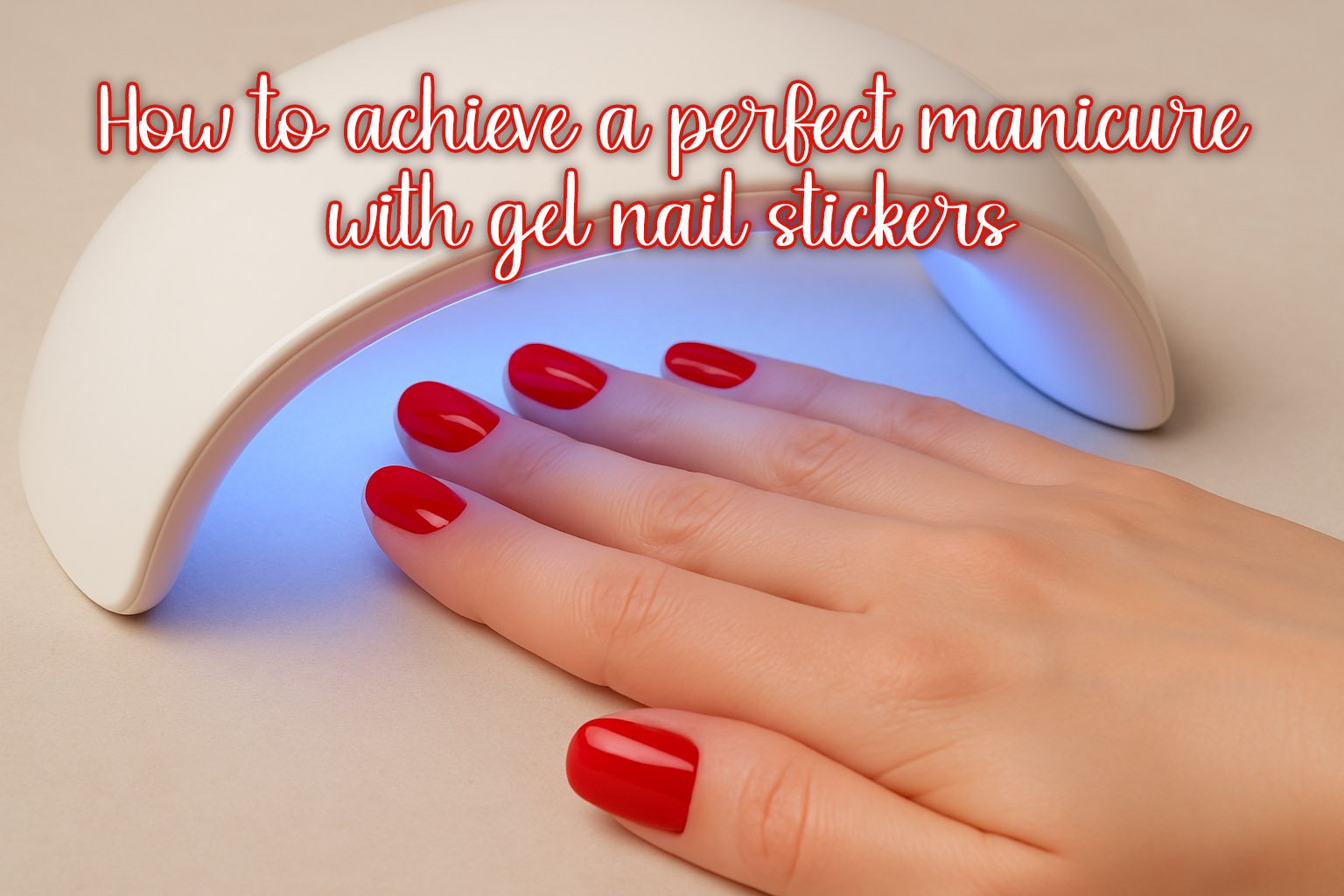 How to apply gel nail stickers