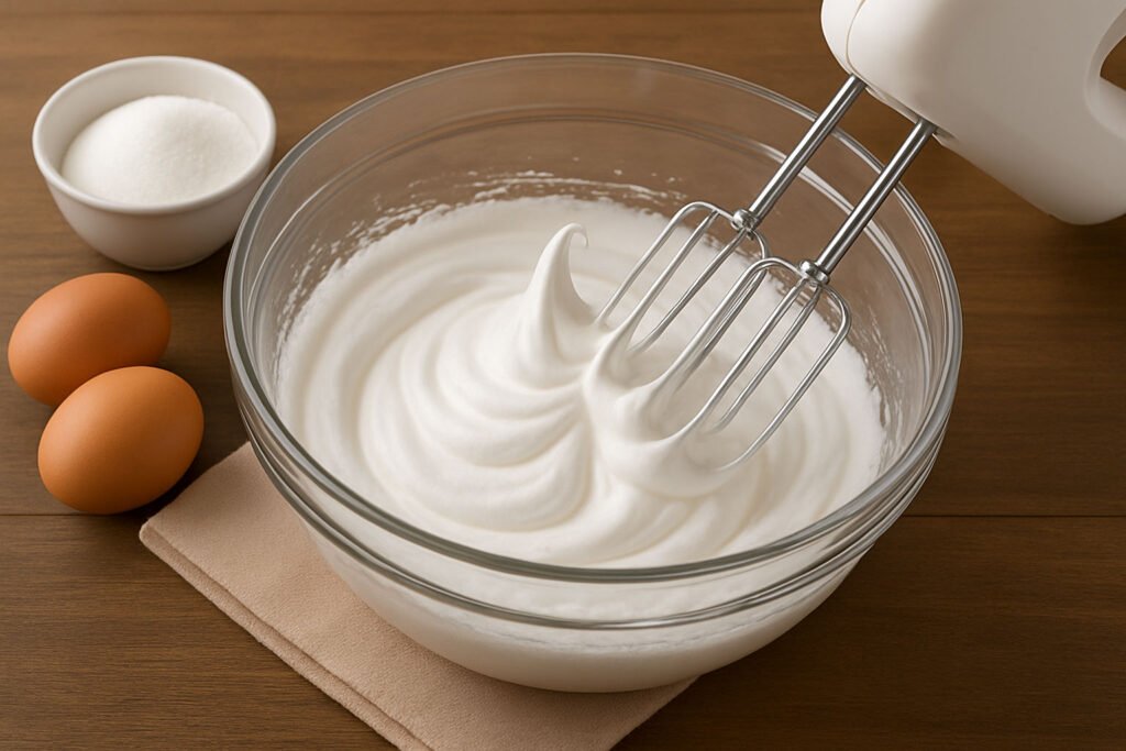 Whipped egg whites