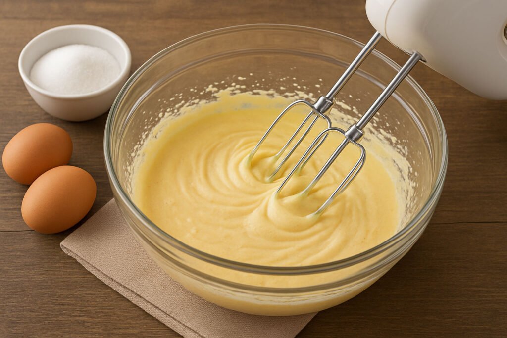 Whisked yolks