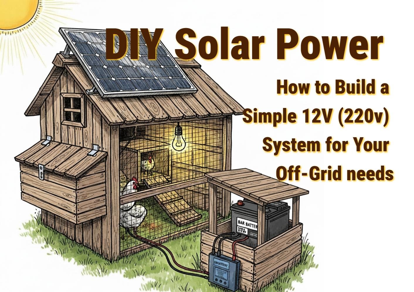 DIY Solar Power: How to Build a Simple 12V (220v) System for Your Off-Grid needs